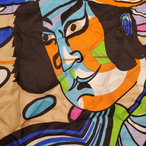 Oscar de la Renta Silk Scarf 23" - Picture 3 of 3